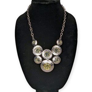 Ruby Rd. Silver & Blue Circles Necklace